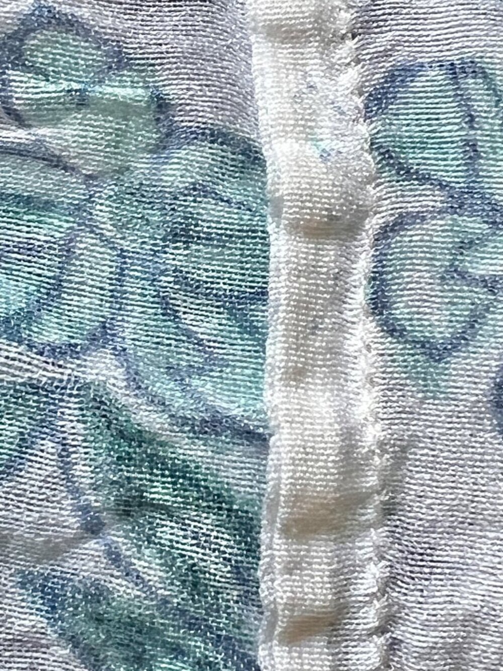 Fabindia Silk Cotton Tablecloth Blue & Green Floral Pattern 84x40 & 9" Drop Boho - Picture 6 of 11